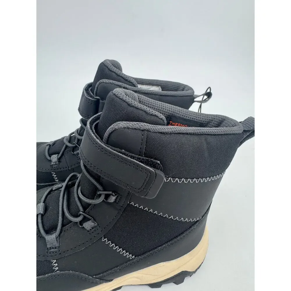 Cat & Jack Noah Boys Waterproof Hiker Winter Boots Black Snow Shoes Size 13 NWOB